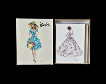 BOXED BARBIE NOTECARDS - Barbie Collectible - Fashion Art - Mattel - Robert Best - Project Runway - Barbie Fashion - Notecards - Boxed Set