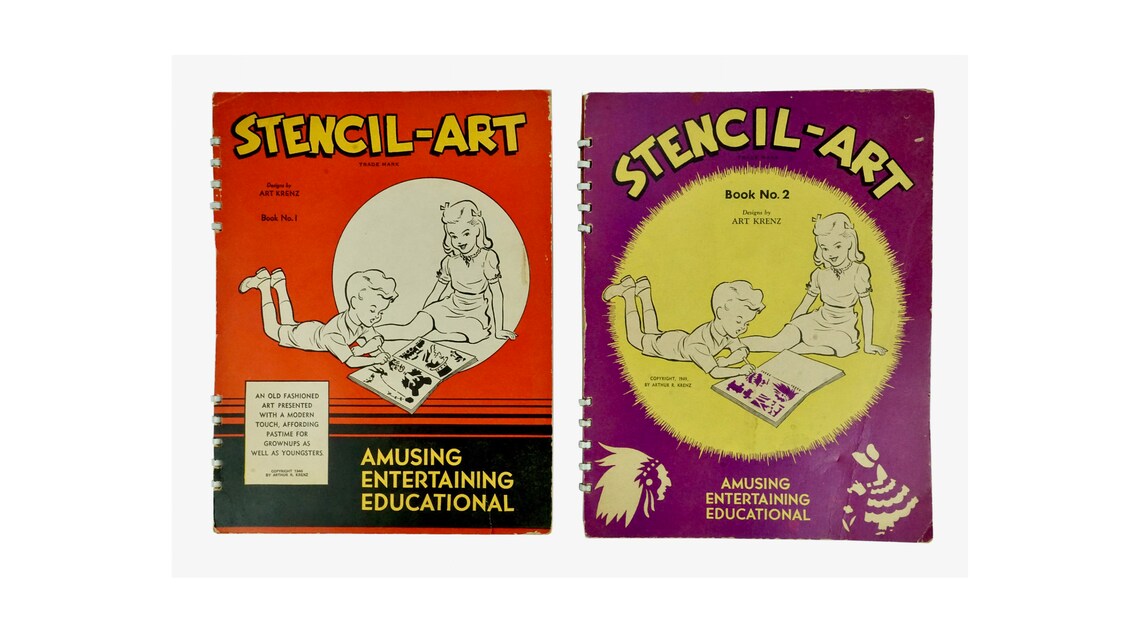 Stencil Art Books Stenciling Art and Crafts Design Ideas Etsy