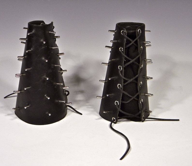 Arm Gauntlets Studded Belt Custom Leather Leather Accessories Gay Interest Cos Play Leather Fetish Costume Studded Leather