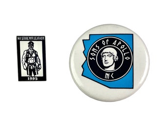 RARE GAY PINS - Wa State Mr Leather - Leathermen - Gay Collectibles - Mr Leather Contest - Leather Pride - Fetish - Souvenir Pin - Seattle