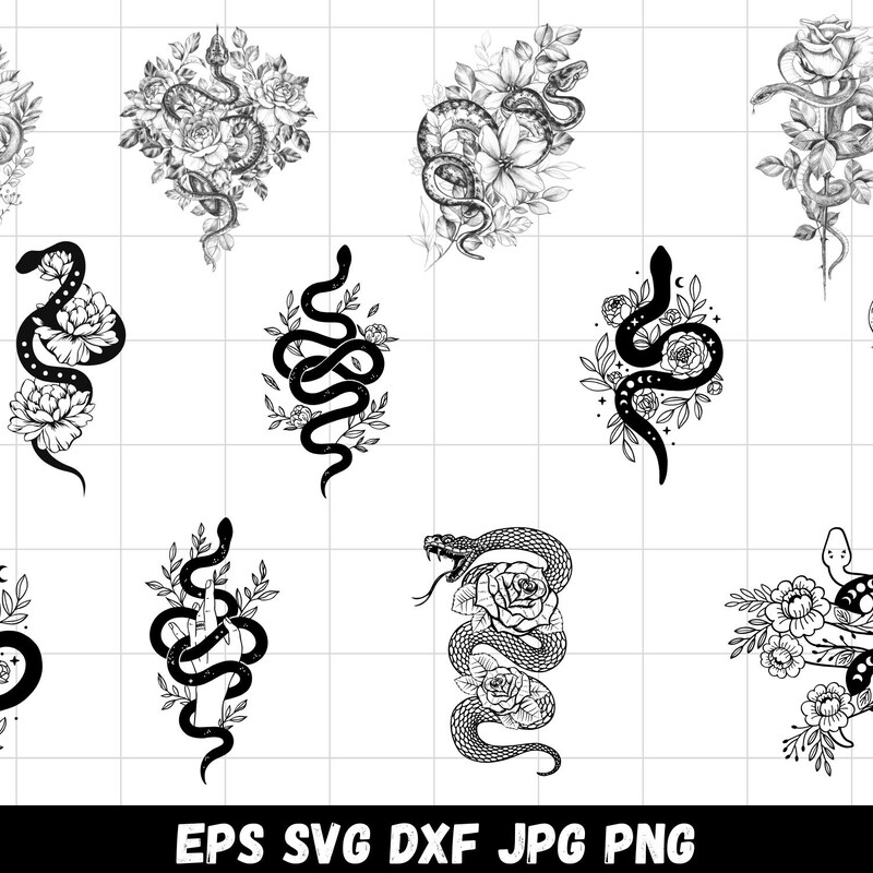 Snake Silhouette Etsy snake-silhouette-etsy