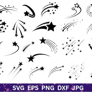 Sparkle SVG Bundle, Sparkle Stars SVG, Stars Svg, Star Clipart, Bright Stars, Twinkle Stars, Instant Download, Cricut Cut File, Silhouette