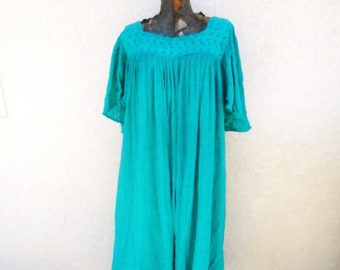 Vintage green Grecian gauze tent style Dress