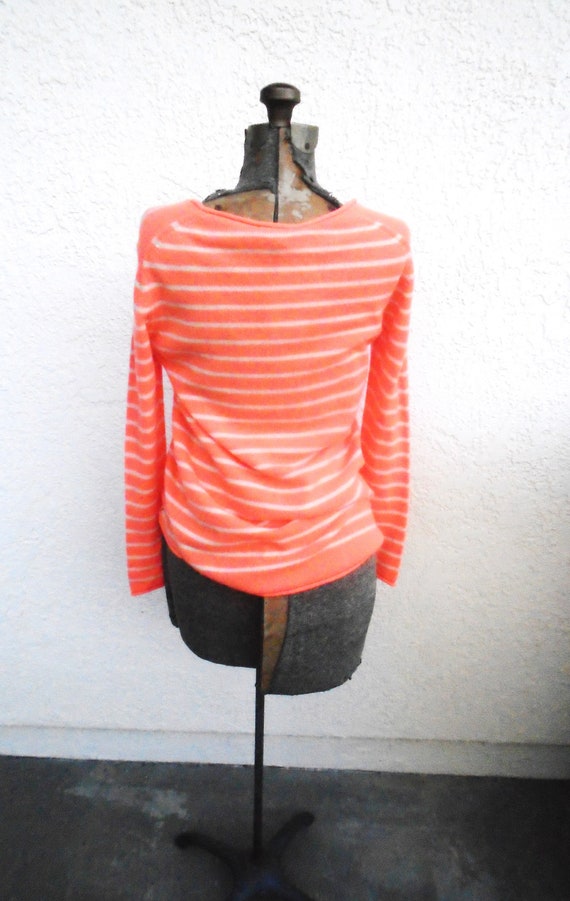 Vintage horizontal striped Cashmere pullover swea… - image 3