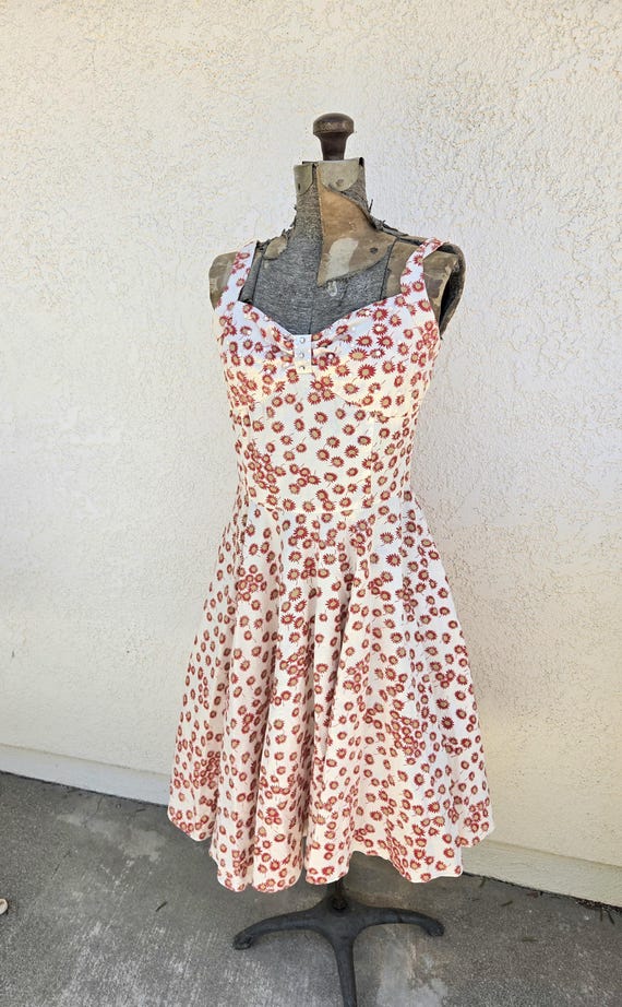 Vintage 50's or 50's style cotton Sun dress