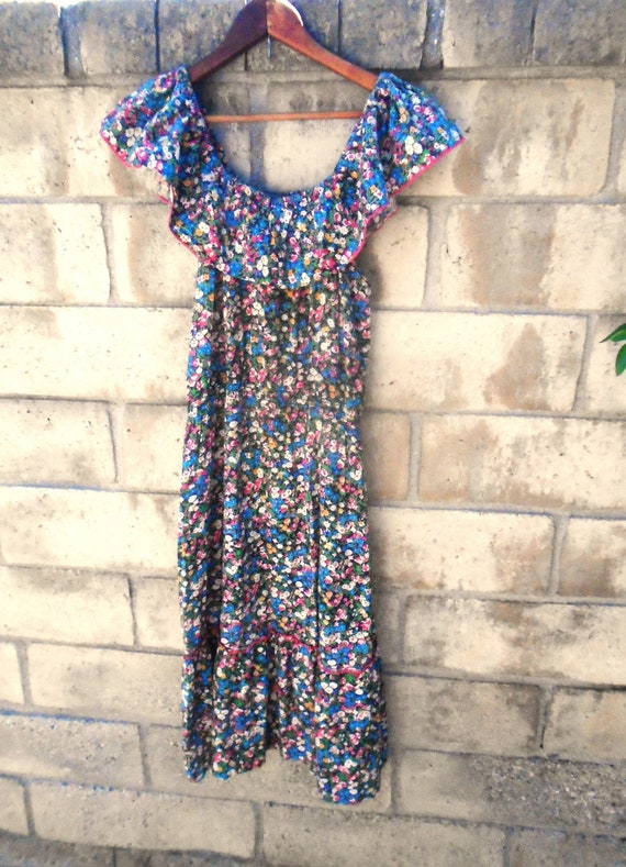 Vintage small print floral retro Summer Dress