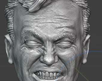 STAR TREK TOS Capt Kirk (enemy Within) custom headsculpt