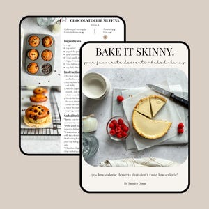 Bake It Skinny Ebook - 50+ low calorie dessert recipes!