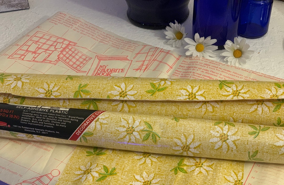 Papier Adhésif Autocollant Vintage Rubbermaid Contact - Rouleau 25 Yards (23m) X 18 Pouces (46cm) - Neuf Scellé Années 80