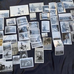 Antique 1940 1950 Pictures Family Black and White Photograph 64 Photos