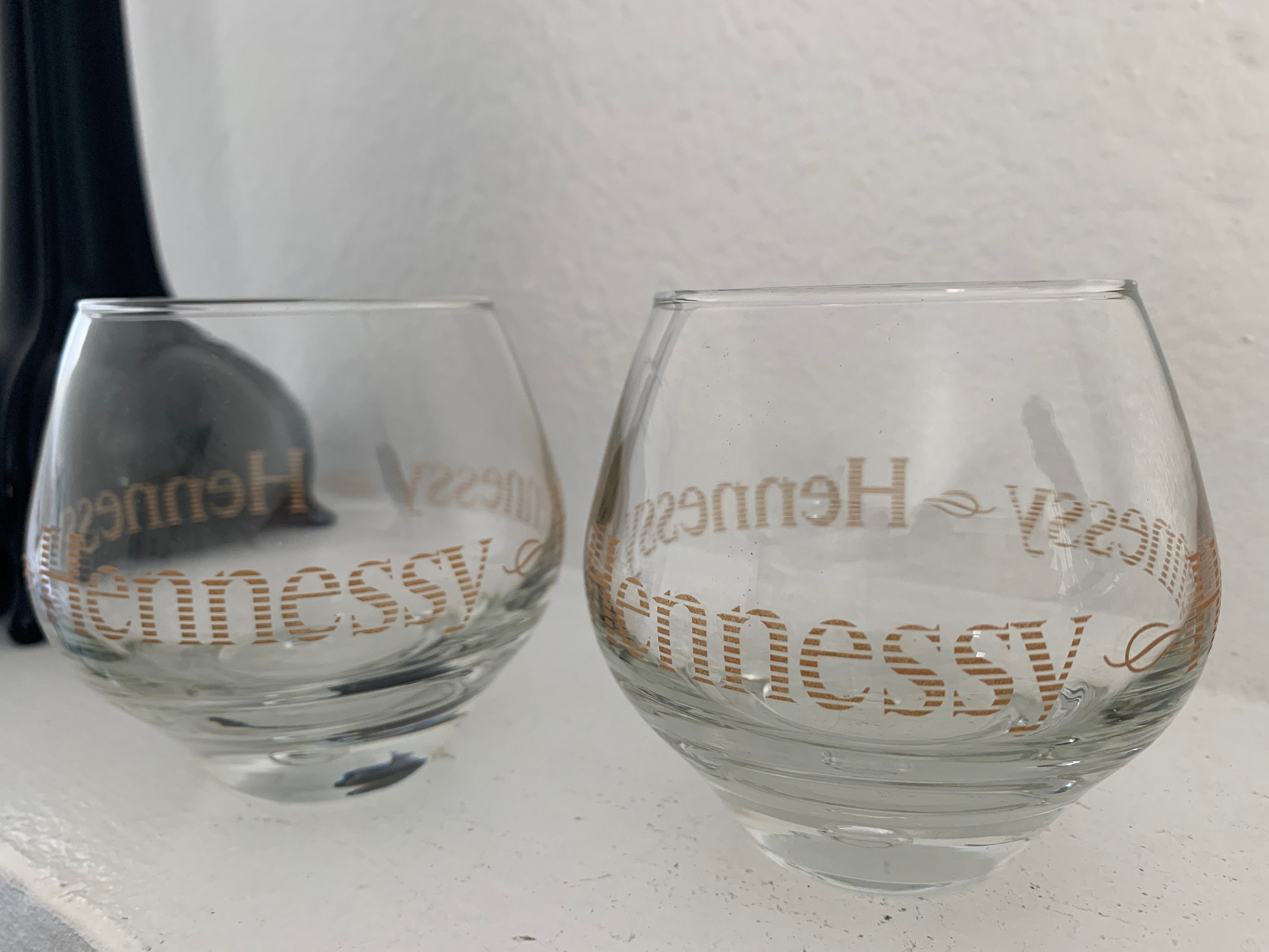 Hennessy Cognac Snifter Glass Set of 2 Glasses Etsy