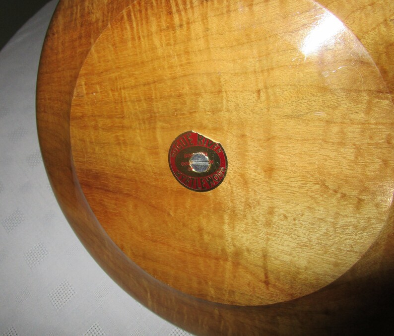 Beautiful 60/'s Lacquered Wooden Mid Century Serving Tray By Rogue River Myrtlewood