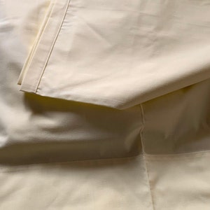 Bright Yellow Vintage Twin Perma -Prest Percale Sheet - Sears Roebuck and Company - Fabric