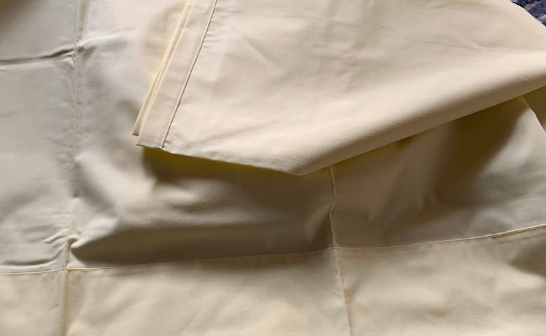 Bright Yellow Vintage Twin Perma prest Percale Sheet Sears - Etsy