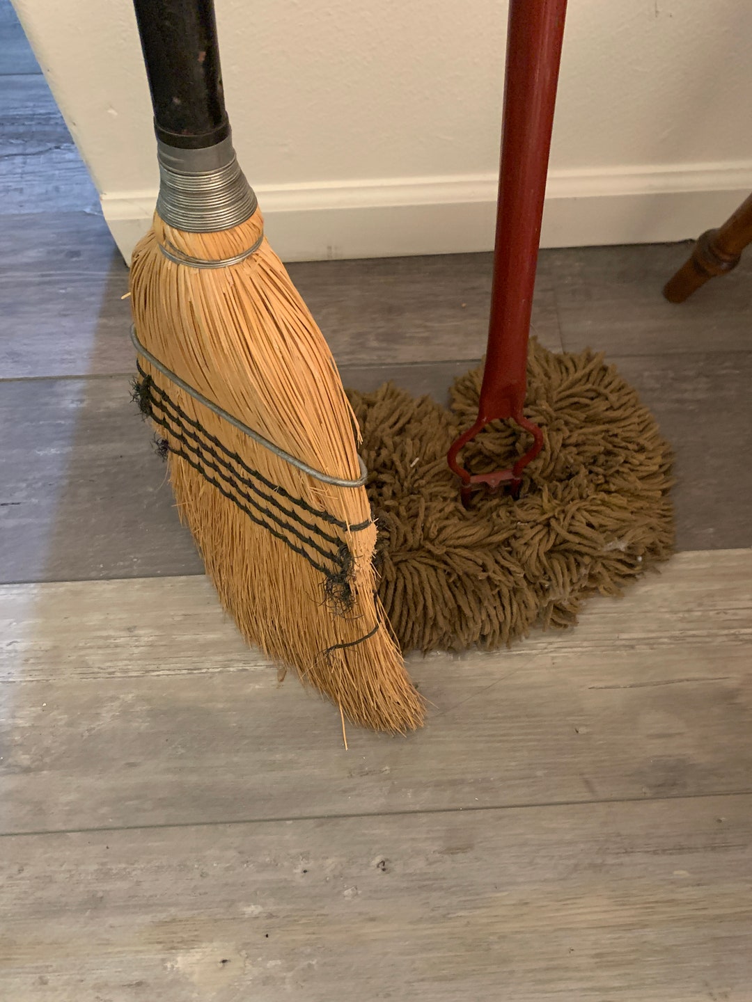 Vintage Fuller Brush Dust Mop and Broom Full Size Metal Etsy