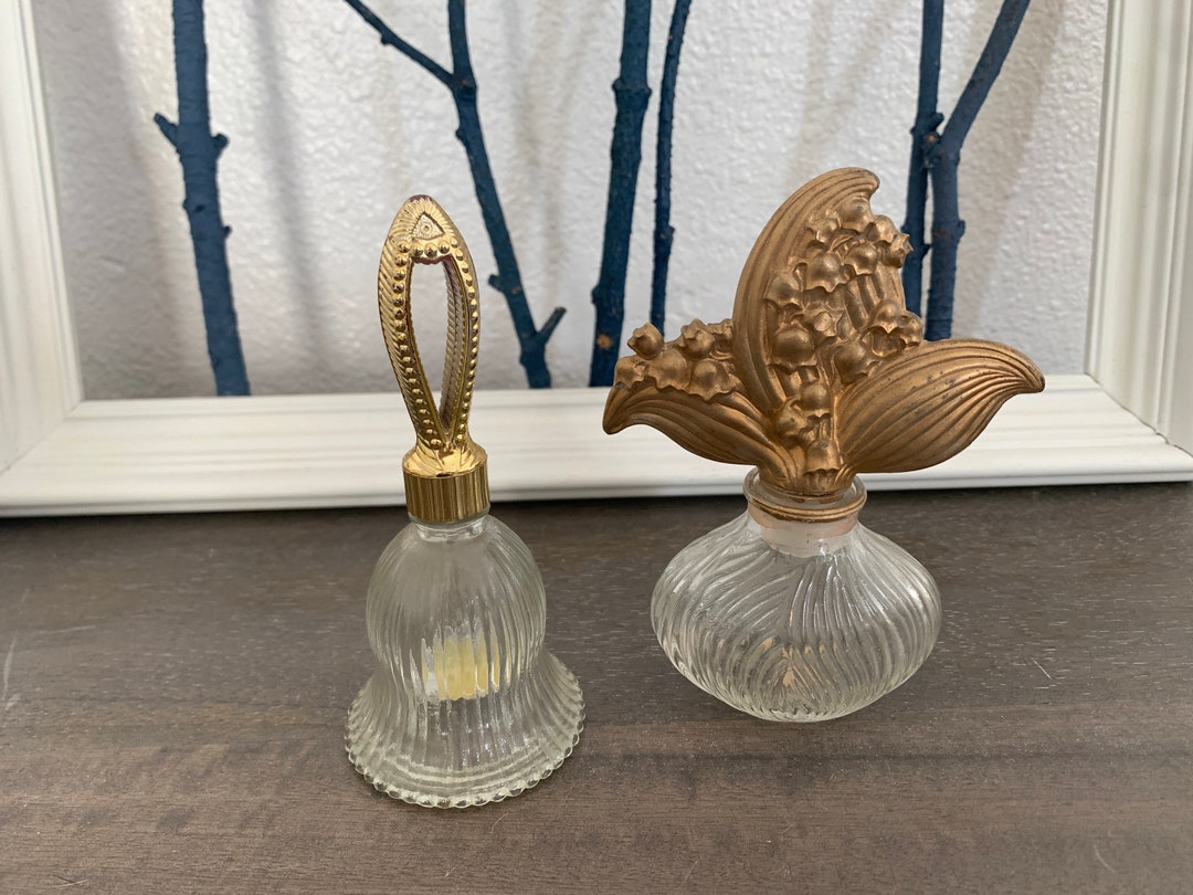 Vintage Empty Perfume Bottles Etsy
