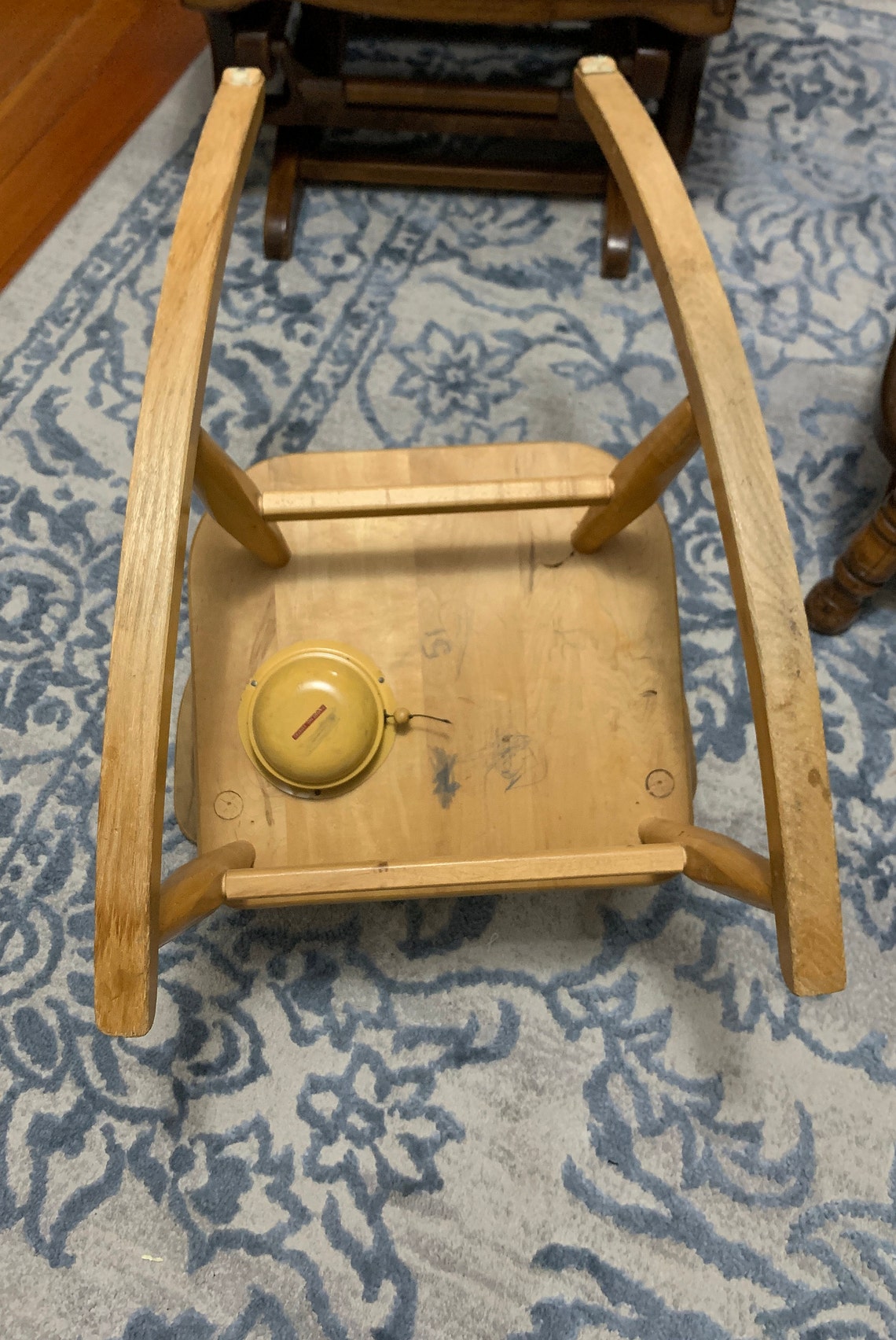 Toddler Wood Rocking Chair with Music Box Circa 1950 Etsy