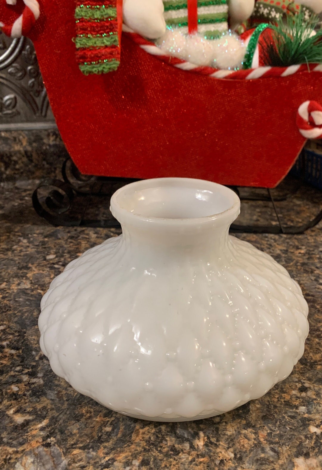 Vintage Milk Glass Lamp Shade Lamp Globe Replacement Parts Etsy