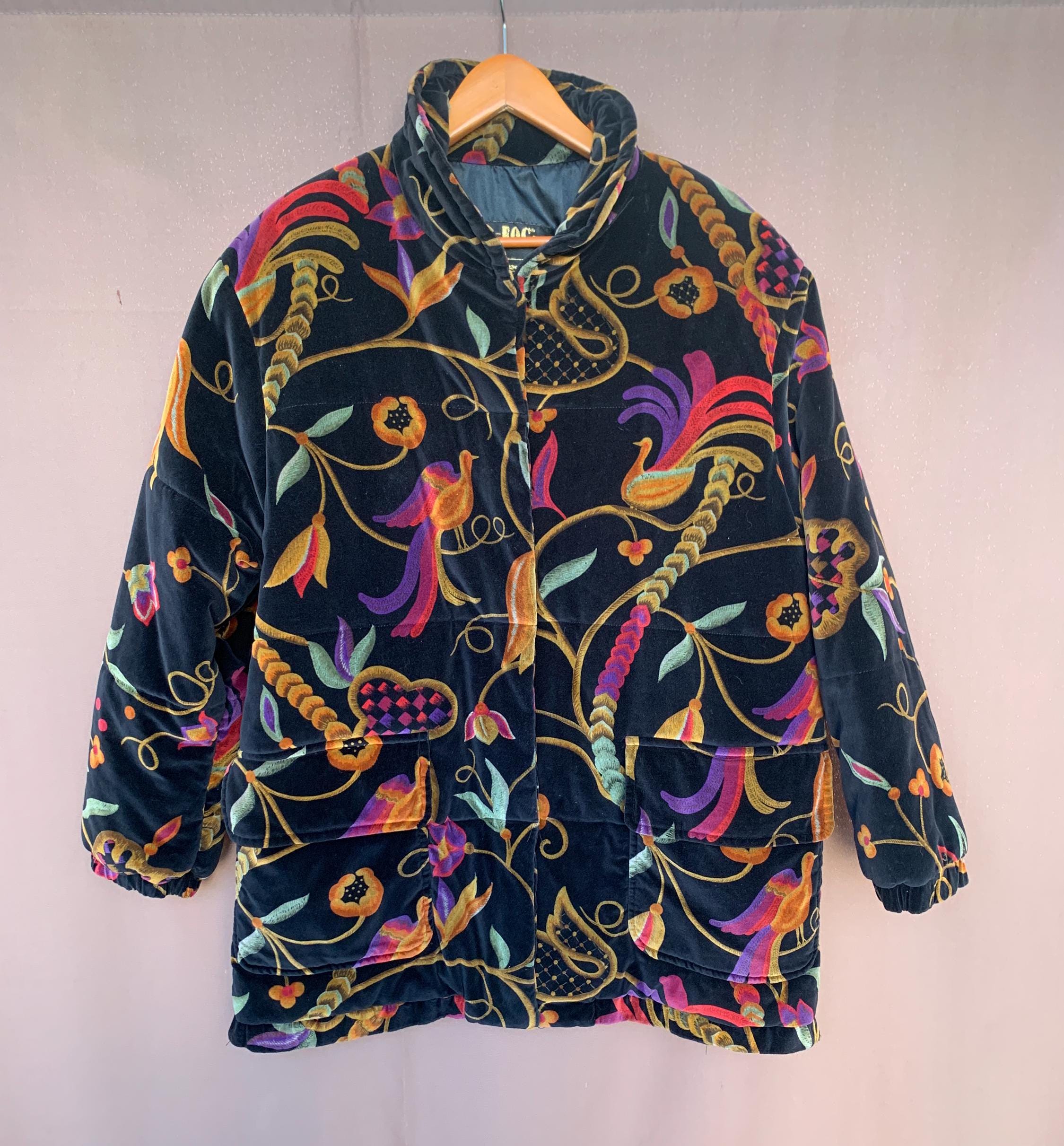 Vintage Floral Rain Jacket - Etsy Vintage Floral Rain Jacket - Etsy
