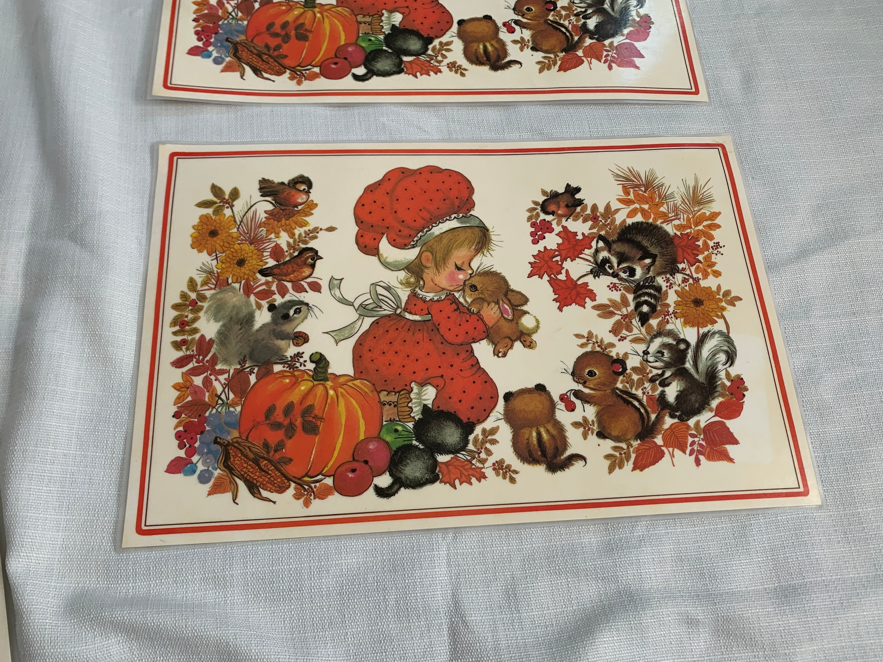 Vintage Fall Holiday Laminated Placemat Kitchen Décor Etsy