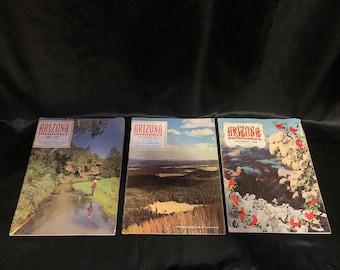 VINTAGE Lot of 3 Arizona Highways Magazines 1965 1967 1968