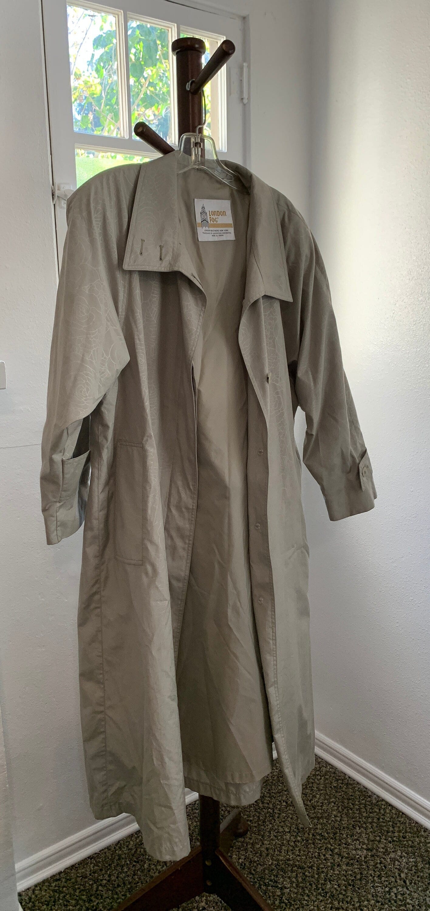 London Fog Rain Coat Size Petite 10 - Etsy