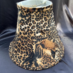 Cheetah Animal Print Faux Fur Lampshade Light Cover Replacement Shade