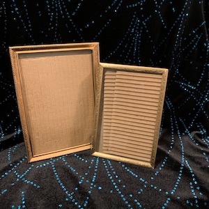 Vintage Gold Metal 5 x 7 Frame with Glass and 4 x 6 Frame