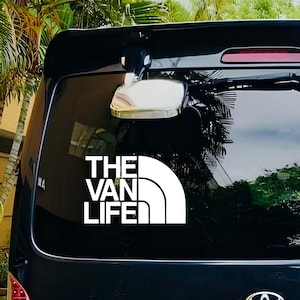 The Van Life Decal, Vinyl Camper Van Sticker, Adventure Van Life Window Decal, Outdoor Travel Sticker, Waterproof Vanlife Car Accessory