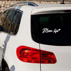 Mom Life Car Decal, Cute Vinyl Sticker for SUV, Waterproof Mommy Life Decal, SUV Window Sticker, Mom Life Decal, Mom Life Sticker
