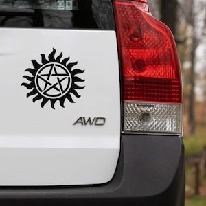 Supernatural Decal For Car, TV Show Inspired Waterproof Vinyl Sticker for Car, Decal For Supernatural Fan, Vinyl Sticker, Custom Color Decal