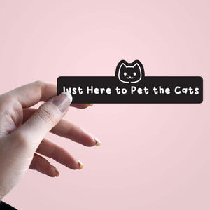 Funny Cat Lover Decal, Laptop Sticker, Cute Kitty Car Decal, Cat Mom Gift, Pet Owner Vinyl Sticker Scrapbook Sticker, Funny Vinyl Sticker