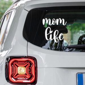 Mom Life Car Decal, Cute Vinyl Sticker for SUV, Waterproof Mommy Life Decal, SUV Window Sticker, Mom Life Decal, Mom Life Sticker