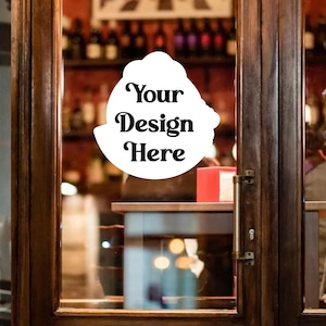 Custom Window Decal for Business, Personalized Storefront Sticker, Vinyl Door Sign, Logo or Text Decal for Shop, Your Design Here