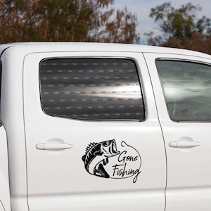 Gone Fishing Truck Decal, Fish Car Sticker for Outdoorsmen, Waterproof Vinyl Decal for Truck, Fishing Car Decal, Vinyl Sticker for Car