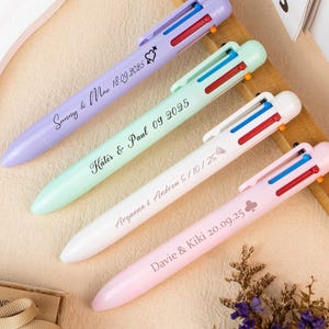 Personalized 6-in-1 Multicolor Ink Pen, Custom Ballpoint Pen with Name, Teacher & Student Gift, School  Office Supplies