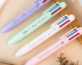 Personalized 6-in-1 Multicolor Ink Pen, Custom Ballpoint Pen with Name, Teacher & Student Gift, School  Office Supplies