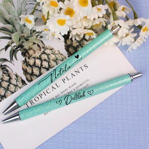 Personalized Glitter Pen with Name –Custom Sparkle Ink Pen for Bridesmaids, Bachelorette Gift, Teacher Gift, Office Stationery, Gift for Her