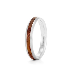 Native Oval, 4mm - wood rings UK
