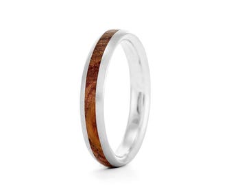 Native Oval, 4mm - wood rings UK