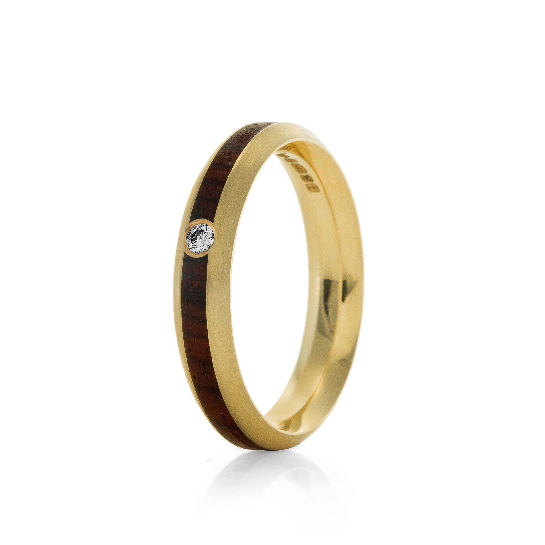 Anillo de compromiso de madera anillos de boda de madera Reino Unido diamante ovalado nativo oro Anillo de compromiso de madera anillos de boda de madera Reino Unido diamante ovalado nativo oro