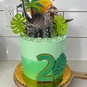 Dinosaur Cake Toppers / Dinosaur Theme Birthday Party Decorations / Dinosaur Topper