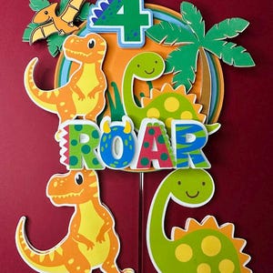 Dinosaur Cake Toppers / Dinosaur Theme Birthday Party Decorations / Dinosaur Topper