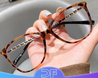 Oversized Blue Light Glasses, Stylish Blue Light Blocking Glasses, Stylish Blue Light Reading Glasses, Customizable Prescription Glasses