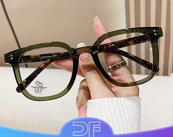 Retro Square Blue Light Blocking Glasses; Retro Blue Light Blocking Reading Glasses; 1980S Glasses; 1980S Retro Style Glasses;