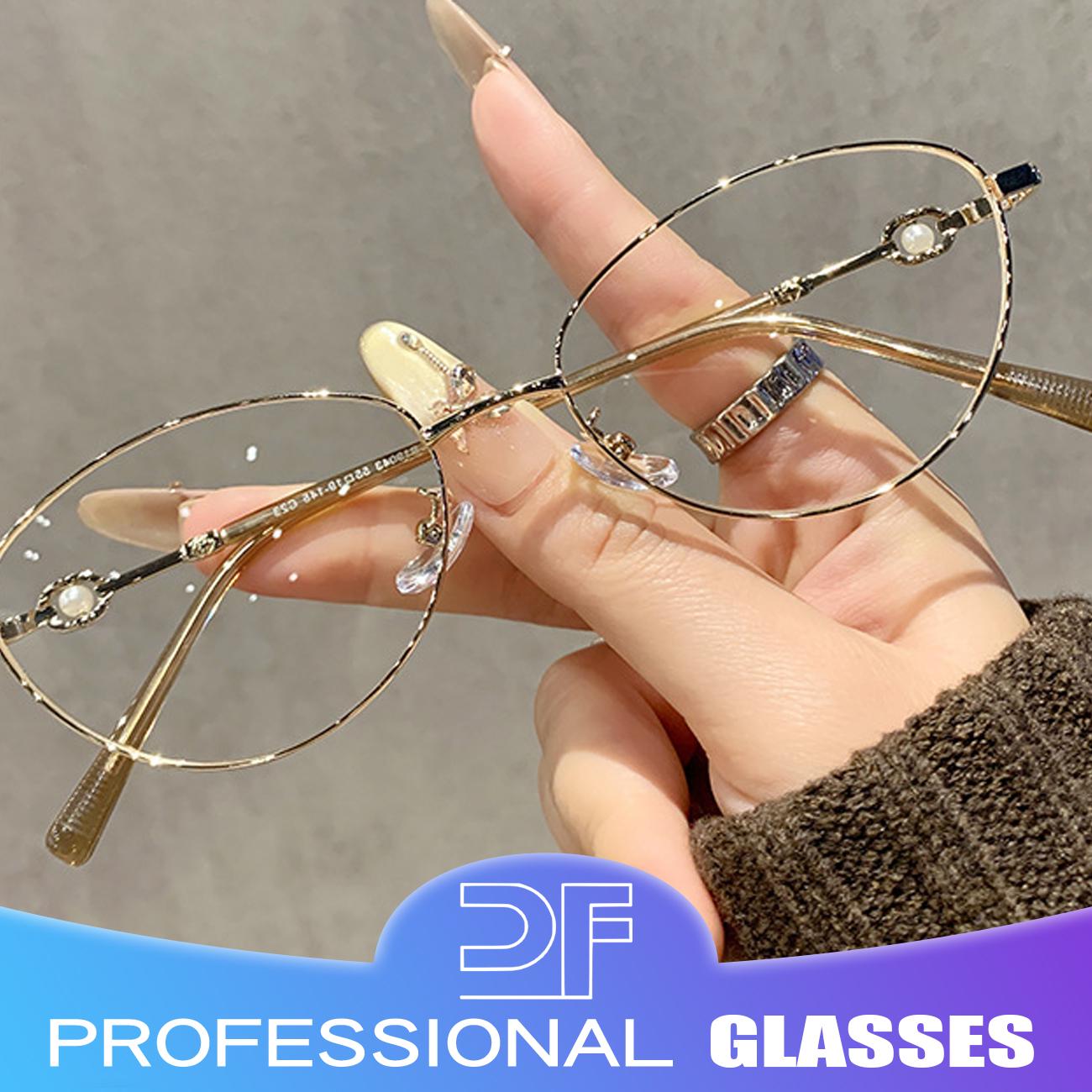 Lunettes Vintage Ovales Métal Noir - Monture Rétro Unisexe, Petites Dimensions, Accessoire Déco Ou Cadeau