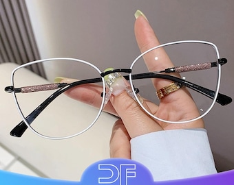 Women's blue light glasses, fashion cat-eye blue light glasses, blue light reading glasses, women's reading glasses