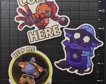 Assorted Deadlock Vinyl Sticker Weatherproof | Bebop, Rem, Dynamo