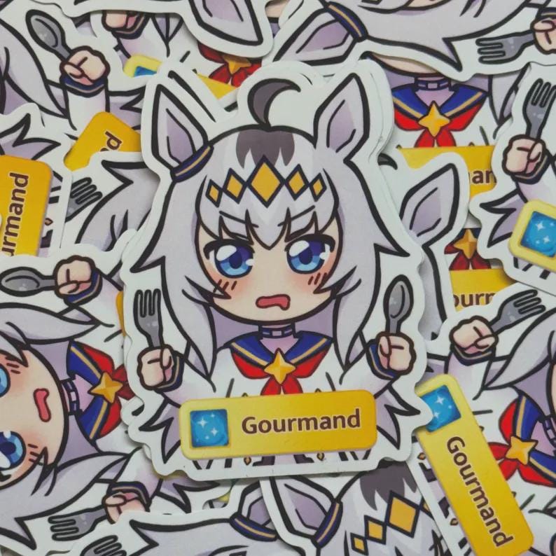 Assorted Umamusume Vinyl Sticker Weatherproof | Haru Urara, Oguri Cap, Freaky Satono Diamond, Gold Ship Oguri Cap