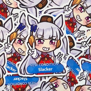 Assorted Umamusume Vinyl Sticker Weatherproof | Haru Urara, Oguri Cap, Freaky Satono Diamond, Gold Ship Gold Ship